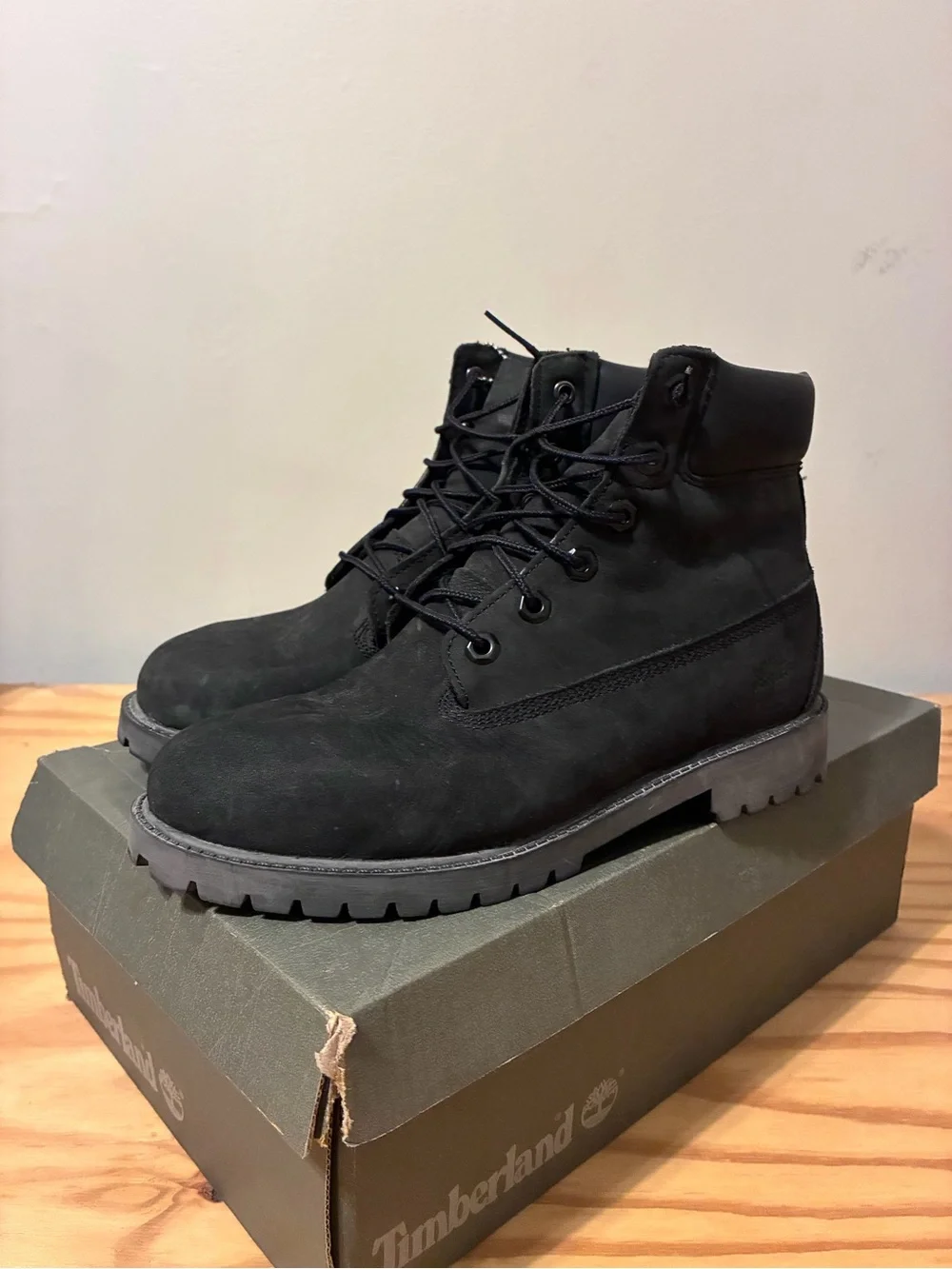 Timberland Men’s/Junior Size 7 Black Premium Boots